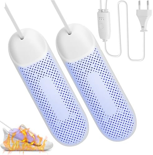 KQWVZ Asciuga Scarpe Elettrico, Asciugatrice Portatile per Calzature, Scalda Scarpe con Timer a 3 Modalità, Asciuga Scarpe Portatile, per Scarpe, Scarpe Da Sci, Guanti, Calze Invernali/Pioggia