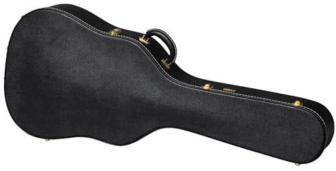 Gibson Lifton Historic Black/Goldenrod Hardshell Case, Dreadnought