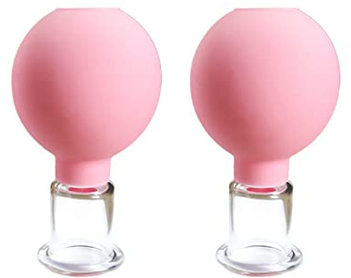 HCUDFN 1 paire de ventouses à tétons, puissance d'aspiration, agrandissement des tétons, pompe à tétons, sein, clitoris, SM, jouets sexuels for femmes et couples(Blau-Ø 2 5cm)