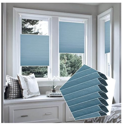 Wabenplissees Für Fenster,Waben Plissee,Wärmeisolierung/Sichtschutz Plisseerollo,10-160cm Breite Verdunklungsplissee,Vorhänge Von Unten Nach Oben Und Von Oben Nach Unten,W×H-80×140cm(31.5*55.1in)