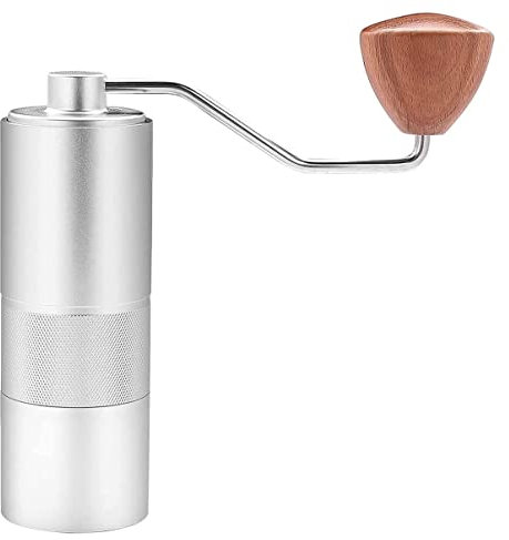 OZBME Moulin à café Manuel avec réglages réglables, Moulin à manivelle, Moulin Portable, efficacité de mouture Plus Rapide, Expresso à Gros Grains pour café Italien, Noir