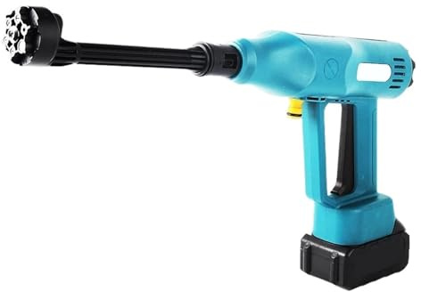 Nettoyeur Haute Pression Électrique sans Balais, 200 Bars, 1000W, 6 en 1, Pistolet À Eau De Jardin Et De Lavage De Voiture, Pistolet De Pulvérisation À Batterie 21V Puissant Facile