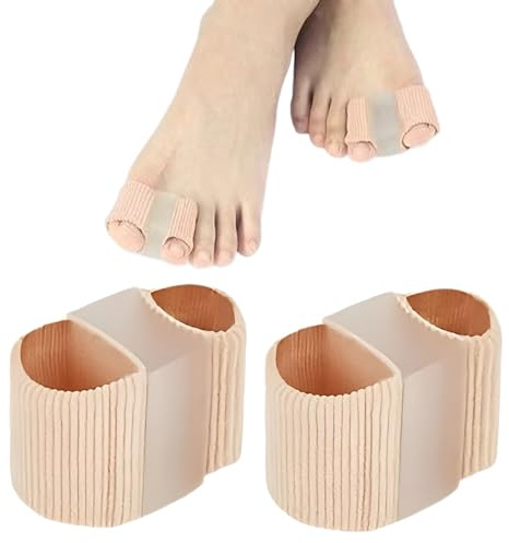 syiyunran corrector juanetes separador dedos - color piel 2 unidades corrector y calcetines alivio del juanete con almohadilla suave separador, para el talón lavable unisex