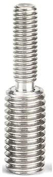 Pernos de perno de doble cabeza roscados de acero Tornillos de conversión de perno reductor de acero inoxidable 304 de doble extremo sin cabeza en varios tamaños(M8x10- m10x15)