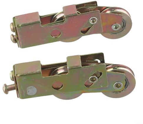 Honseadek 2Pcs Sliding Patio Door Rollers, 1-1/4 Inch Heavy Duty Replacement Wheels with Radial Ball Bearings for Glass and Vinyl Patio Doors