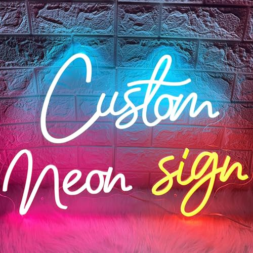Individuelle Neonschilder, personalisiertes Namensschild, LED-Schild, benutzerdefiniert für Hochzeit, Geburtstag, Party, Licht, Neonschild, anpassbar für Wanddekoration, Geschäft, Büro, Geschäft, Bar