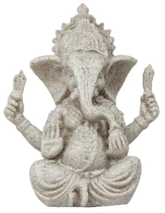 Suerhatcon Ganesha - Figura de pequeño Buda | Artesanías Meditación Ganesha Estatua Adornos religiosos