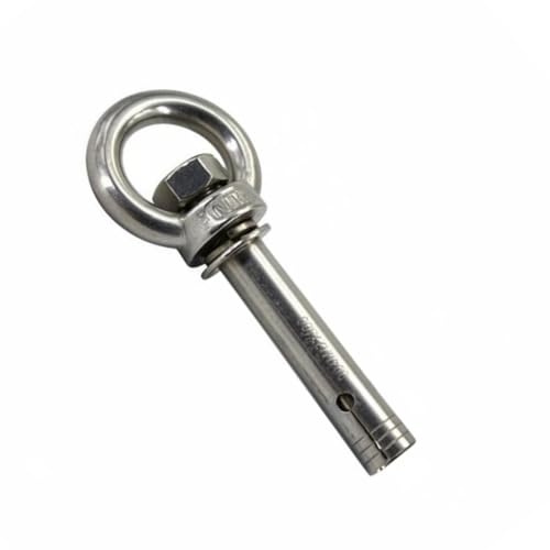 Hellery Swimming Pool Hook Expansion Anchor Eye Bolt Anchor Loop Fastener Stainless Hardware Secure Fixed Mounting Solution Suitable for pool ladders lines utility attachments