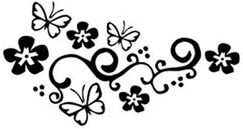 2 Stück Schmetterling und Autoaufkleber Auto Tattoo
