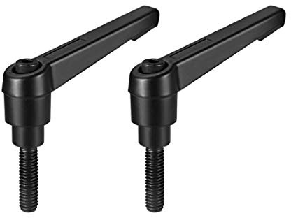 sourcing map 2 Stück Klemmhebel Griff M6x16mm Verstellbarer Maschinengriffe Klemmhebel Außengewinde Griff Maschinengriffe Verstellbarer Griff für Werkzeugmaschinen Schweißgeräte Druckgeräte