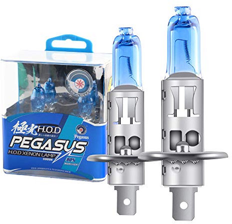 2Pcs H1 100W Super Bright Xenon White 6000K Halogen Lamp Light Bulb 12V Car Headlight Fog Light Lamp Replacement