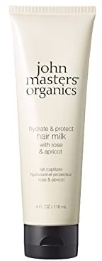JMO Hair Milk - 118ml Hair Milk with Rose & Apricot - Hair Milk for Dry Damaged Hair - Leave In Treatment to Strengthen & Defrizz