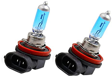 2x Jurmann H8 55W 12V Super Weiß 6000K Xenon Look Ersatz Halogen Birne für Scheinwerfer, Fernlicht, Abblendlicht, Nebelscheinwerfer - E-geprüft