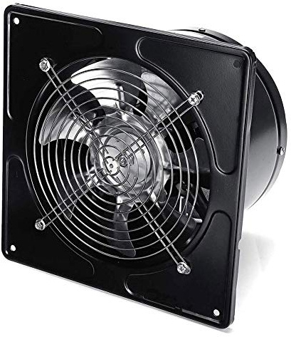Ventilateur d'Extraction Hotte aspirante 200mm / 8in 1500m3 / h faible bruit 80W silencieux mur extracteur industriel ventilation ventilateur toilettes salle de bains Cuisine Fenêtre Blower