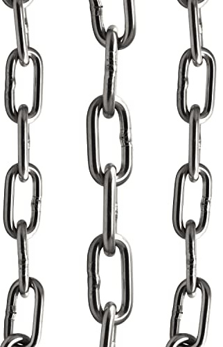 FASTON® Kette Kurzgliedrig Ø 3 mm Edelstahl A4 V4A DIN 766 (2 Meter) Rundstahlkette Edelstahlkette Eisenkette Gliederkette Stahlkette Ankerkette Kurz Absperrkette