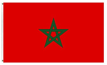 Banderas Marruecos Gran Tamaño Banner Marruecos Bandera Mundial Fan Support para Bar Deportes Eventos Internacionales Celebración Marruecos World Cup Flag 90x150cm