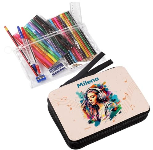 Striefchen® Gefüllte Federmappe für Jungen und Mädchen mit verschiedenen Motiven Kopfhörer