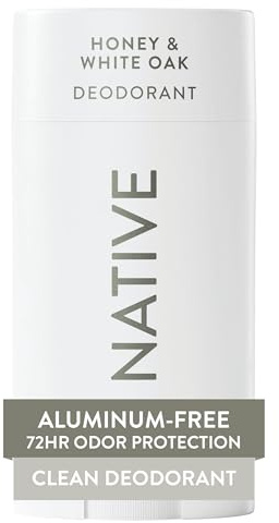 Native Deodorant | Natürliches Deodorant für Damen und Herren, aluminiumfrei mit Backpulver, Probiotika, Kokosöl und Sheabutter | Honig & Weißeiche