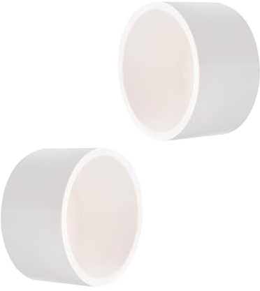 Ctyjia 4 Stück PVC Rohrkappen 20mm, Verschlußstopfen Abwasserrohr Endkappe, Abflussrohrkappen, Kunststoffstopfen