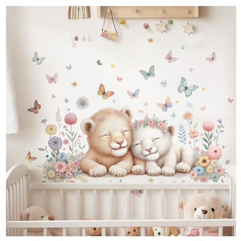 Little Deco Wandtattoo Dschungeltiere Löwenbabys DL5050 L