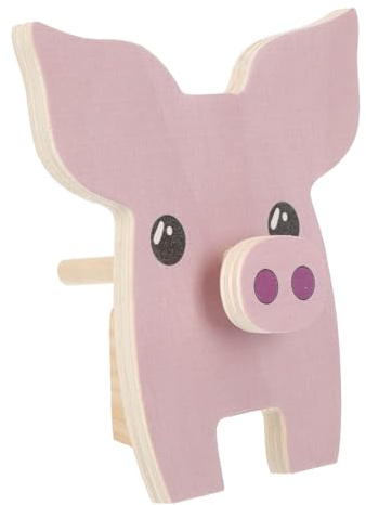 Cabilock Brillenhalter Schwein Tierfigur für Schreibtisch Rosa Kreative Tischdekoration mit Platz für Brillen Geschenkidee