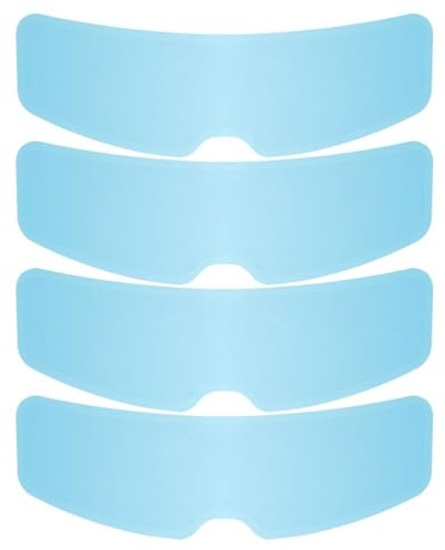 MUCKLILY 4pièces Film Antibuée pour Visière De Casque Moto Lot de Autocollants Protection Étanche Et Adhésive pour Vision Claire