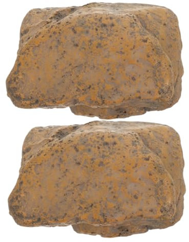 VICASKY 2stücke Wasserdichter Fake Rock Schlüsselversteck Aus Langlebigem Resin Realistischer Gartendeko Schlüsselhalter Für Außen Wetterfeste Aufbewahrungsbox Für Ersatzschlüssel Und Gart