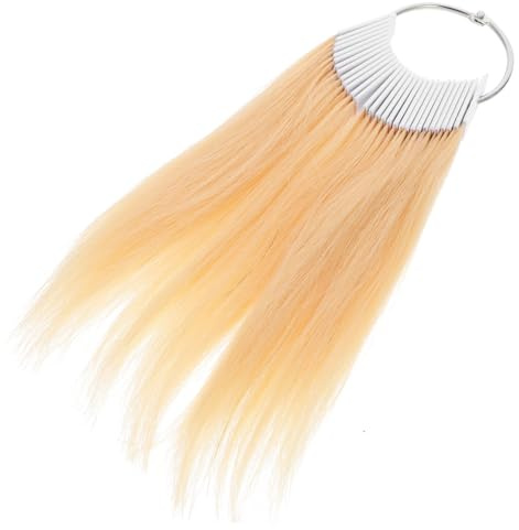 OATIPHO Anneaux Échantillons de Cheveux Réels pour Coloration Capillaire, 30pcs, Matériel Naturel, Test de Couleur pour Coiffeurs et Usage Individuel