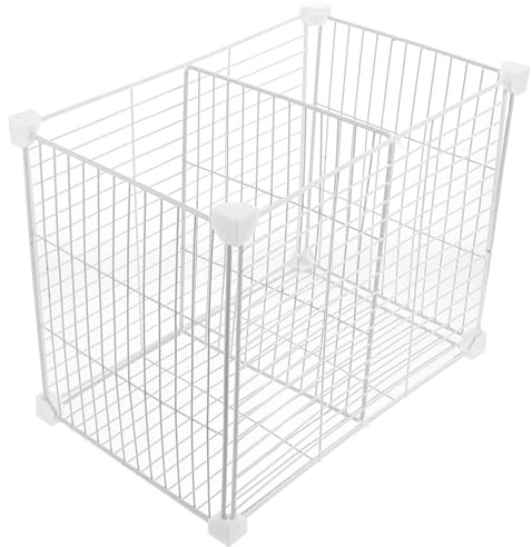 JECOMPRIS Organisateur Étagères Congélateur 2 Compartiments 30 Cm De Haut 24x37 Cm Métal Facile à Nettoyer Panier Rangement Multifonction pour Congélateur Et Réfrigérateur La Cuisine