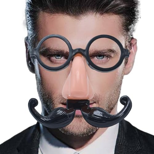 Halloween-Kostüm-Brille, lustige Nasenkostüm-Brille, lustige Nasenkostüm-Brille für Halloween, Cosplay-Scherzzubehör für Männer, modisches Gesicht Po