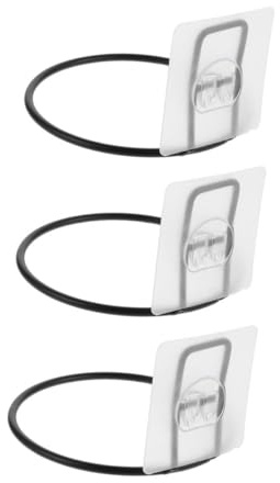 DOITOOL Wall-mounted Pet Feeding Bowl Rack with Self-adhesive Sticker Space-saving Hanging Dog and Cat Bowl Brackets Clean Holder for Pets