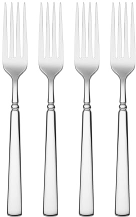 Oneida 2267004G Easton Fine Flatware Dinner Forks, Set Of 4