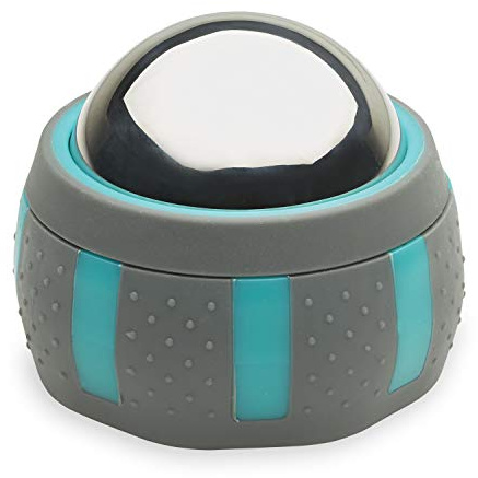 Gaiam Restore Rolling Massager (Cold Therapy), Ergonomic 360° Easy-Glide Muscle Roller for Full Body Relief, Travel-Friendly Design, Massage Tool to Help with Sore Muscles and Post-Workout Recovery