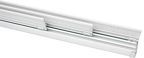 Gardinia 31176 - Juego Completo de rieles para Cortina (3 vías, 170 cm, 170 cm), Color Blanco