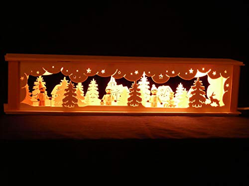 SchwibboLa Schwibbogen 2-35 Schwibbogenerhöhung für Lichterbogen Made Erzgebirge Seiffen Maße: 52x10x11cm (BxTxH) …, 1