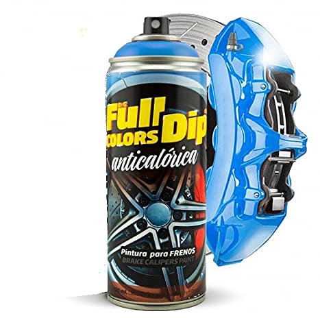 Sophisticauto Vernice pinze freniAZZURRO Miami Resistente al Calore 390° anticalorica Full Dip Spray 400ml