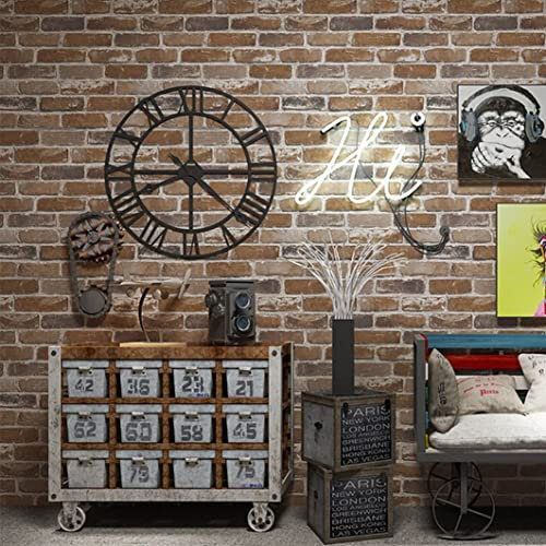 Okydoky QZ-BN-6 - Carta da parati autoadesiva in mattoni, 44 x 600 cm, in pietra, adatta per soggiorno, cucina, camera da letto, 44 x 600 cm