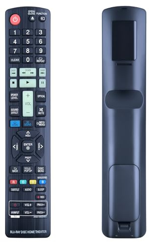 GOUYESHO Telecomando di ricambio AKB73635401 per LG per Blu-Ray 3D DVD Home Cinema AKB73635402 BH9540TW BH7540TW BH7240B BH7440P BH7540T S94T1-S S94T1-C S94T1-W T2W4-4-4-4-4-4-4 BH722 0B BH7420P