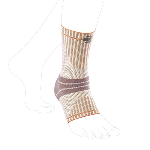 BAUERFEIND Vristlänk för vandring Outdoor Ankle Support, 1 unisex ankelbandage, fotbandage, höger och vänster, bärbar, merinoull, L