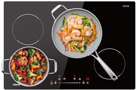 CIARRA 30 inch Induction Cooktop 4 Burners, 8200W Built-in Induction Stovetop with Booster, Timer & Safety Lock