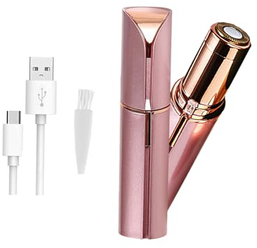 Gesichtshaarentferner für Frauen, USB Wiederaufladbar und Schmerzlos USB Gesichtshaartrimmer, Augenbrauentrimmer, Augenbrauenrasierer Tragbarer Mini-Epilierer Elektrorasierer Trimmer für Frauen Lippen
