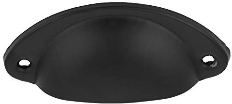 Risegun Griff Pull Antik Muschel Ziehgriff Metall Schublade Schrank Knopf Schwarz Möbelbeschlag 10cm Lang Ideal für Schränke und Kommoden