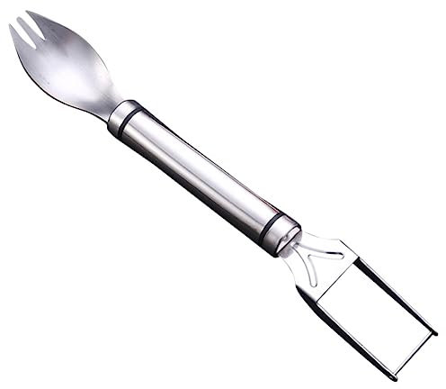 OKUMEYR Wassermelonenschneider Obstschneider Wassermelonengabelschneider Melonen Obst Schneidewerkzeug Fruchtformschneider Bananenschneider Erdbeerschneider Mangoschneider Leicht Zu