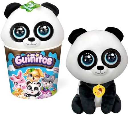 Bizak Occhiolini, peluche gigante interattivo con oltre 10 suoni, reazioni e musica. Deliziosi e ricchi gelati da 30 cm, 4 diversi modello Orso Panda (62009025-4)