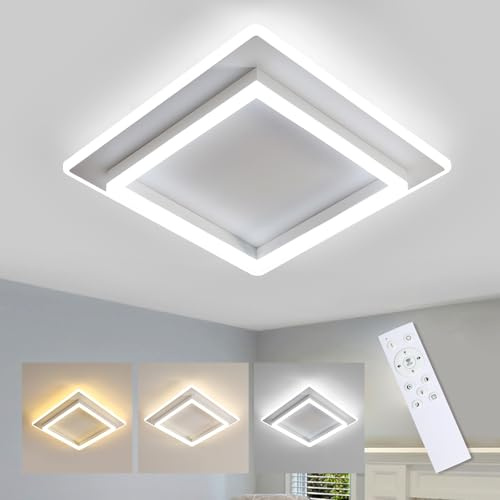 Comely 41W Lampara de Techo LED con Mando Distáncia, Plafon Techo Regulable | 3000K-6500K Luz de Techo Habitacion para Salón, Dormitorio, Comedor, Cocina