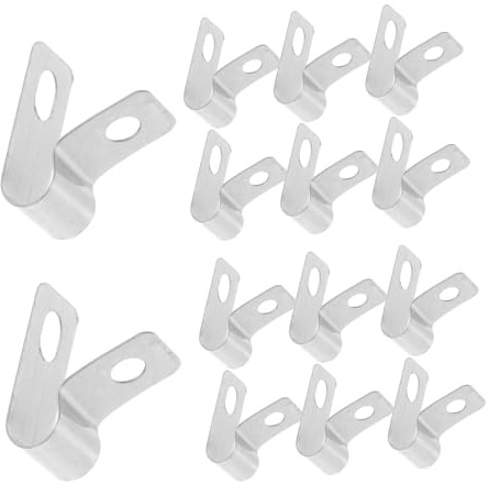 Cabilock 20piezas Abrazadera Cable Luz Cuerda Pzas Clips Para Tv Sujetacables Para Pared Acero Inox