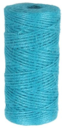YMWALK 2mm Multicolored Cotton Twine 100m | Eco-Friendly Craft Cord for DIY Decor & Gift Wrapping | Arts, Crafts, Kitchen String (Blue)