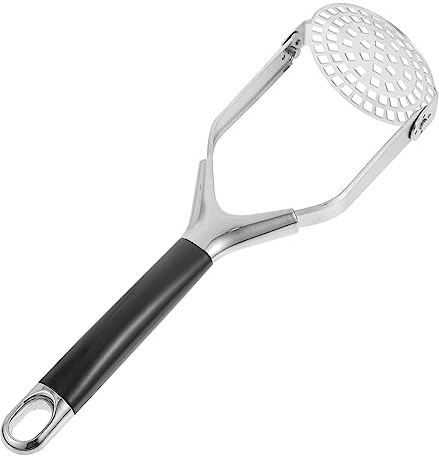 Sosoport Schiacciapatate Manuale Acciaio Inossidabile Pressa per Verdure e Frutta Strumento per Purè e Impugnatura Antiscivolo Ergonomica
