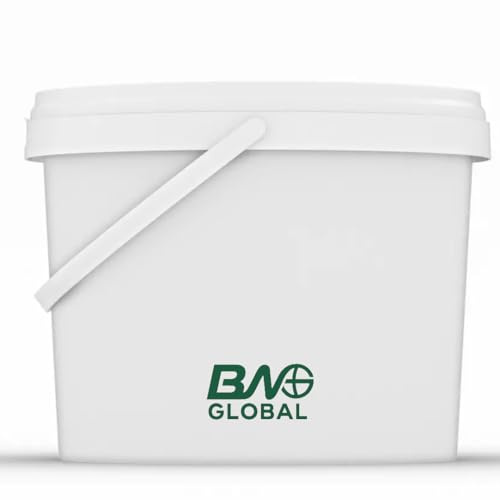10L White Plastic Bucket with Lid – Food Grade, Leak-Resistant, & Reusable | Ideal for Kitchen, DIY, Paint, Crafts & More (1)