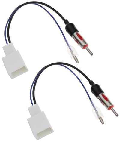 The Lord of the Tools Adaptador de Antena Aérea de Coche de 2 Piezas A DIN Compatible con Toyota Prius RAV4 Compatible con Yaris Verso